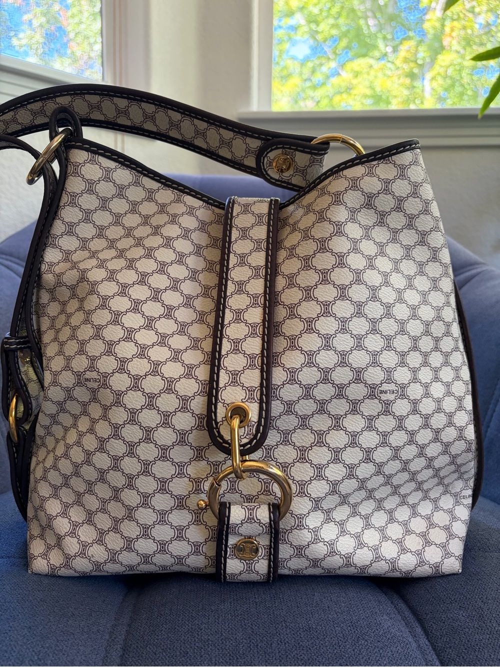 Vintage Celine Macadam Shoulder Bag